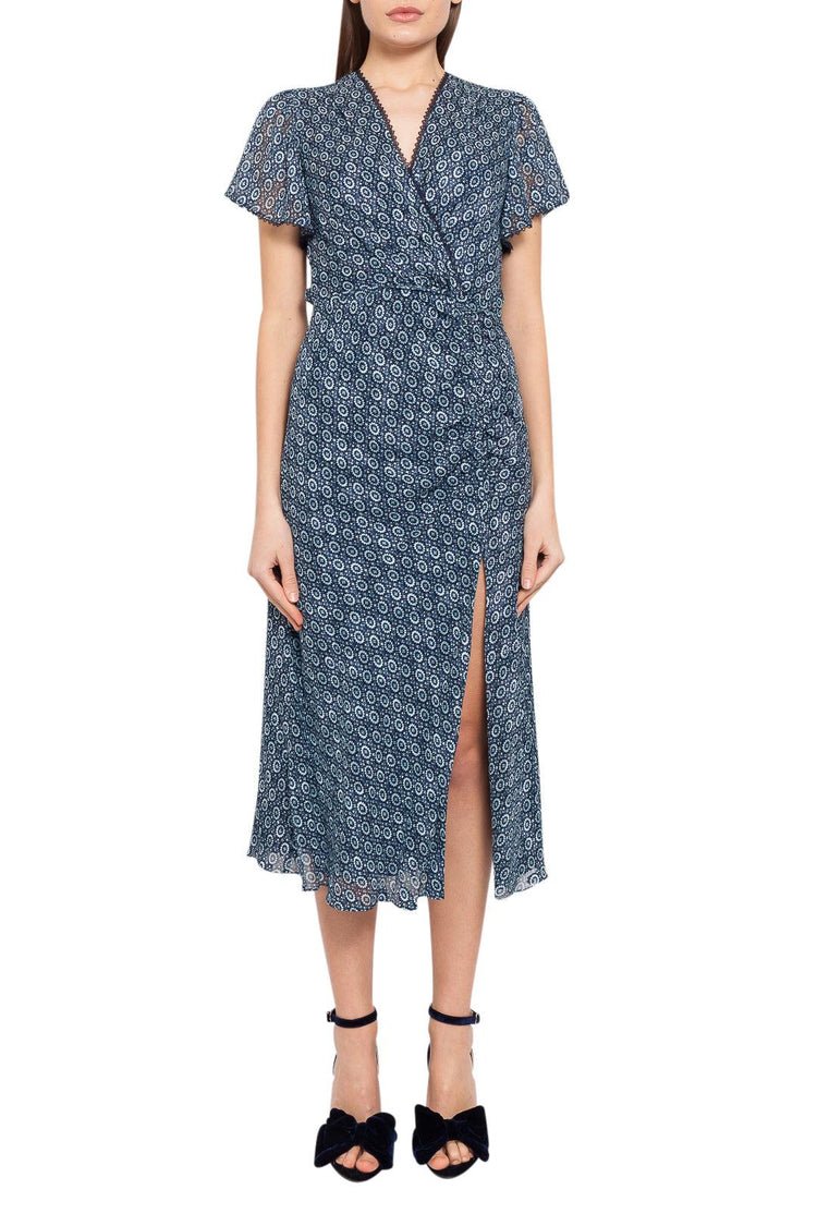 Simkhai-Flared long dress with slit-dgallerystore