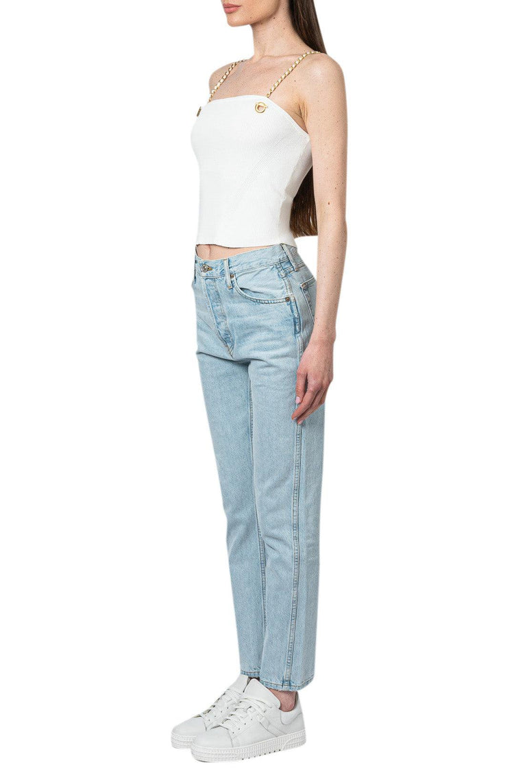 Simkhai-Ribbed chain strap top-dgallerystore