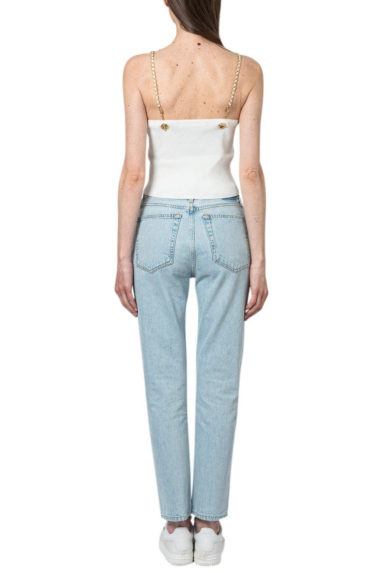 Simkhai-Ribbed chain strap top-dgallerystore