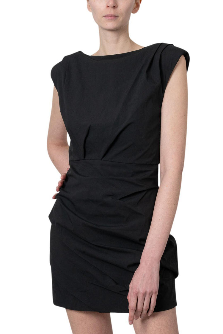 St. Agni-Bateau Tuck Mini Dress-dgallerystore