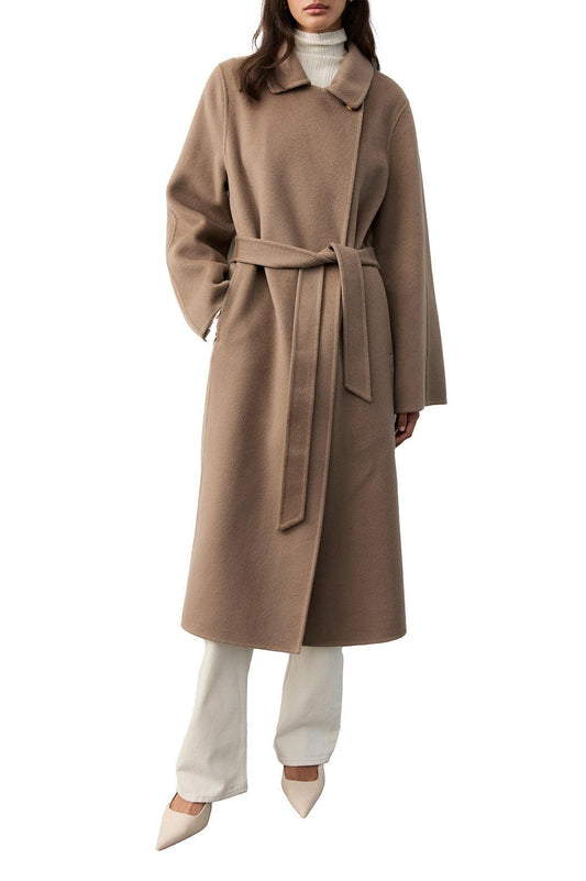 The Curated-The tailored coat taupe-dgallerystore