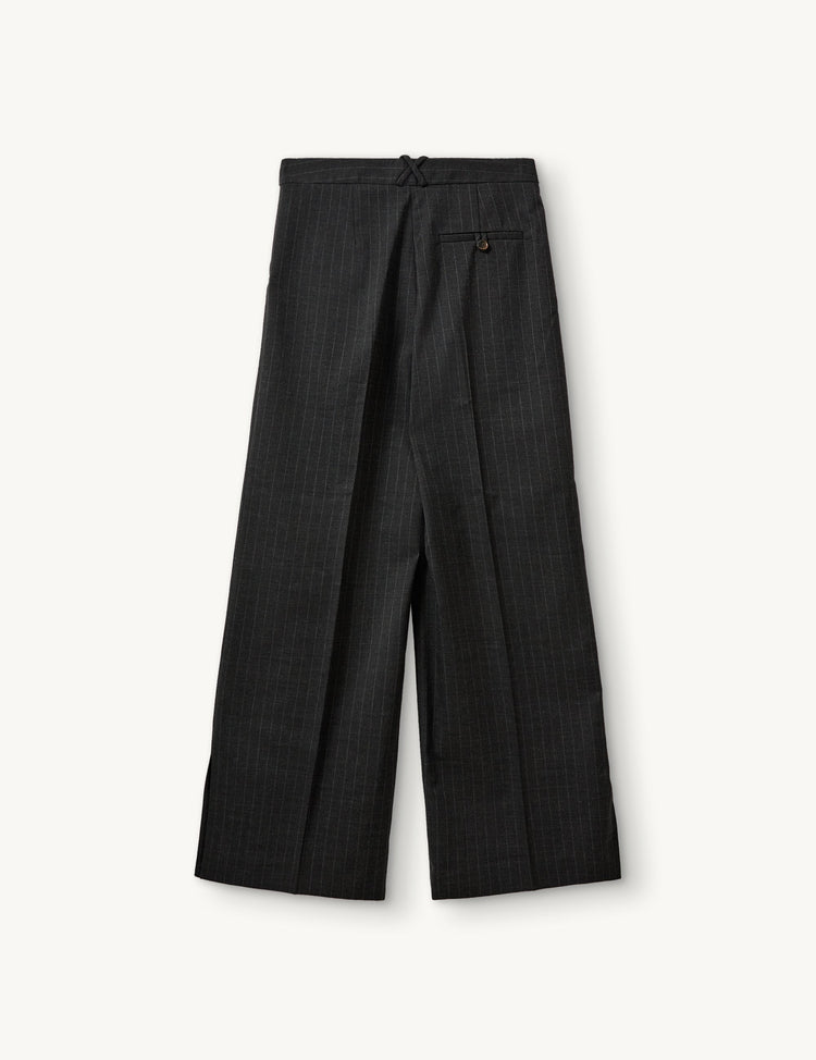 The Garment-Andora wide pants dark grey pinstripe-dgallerystore