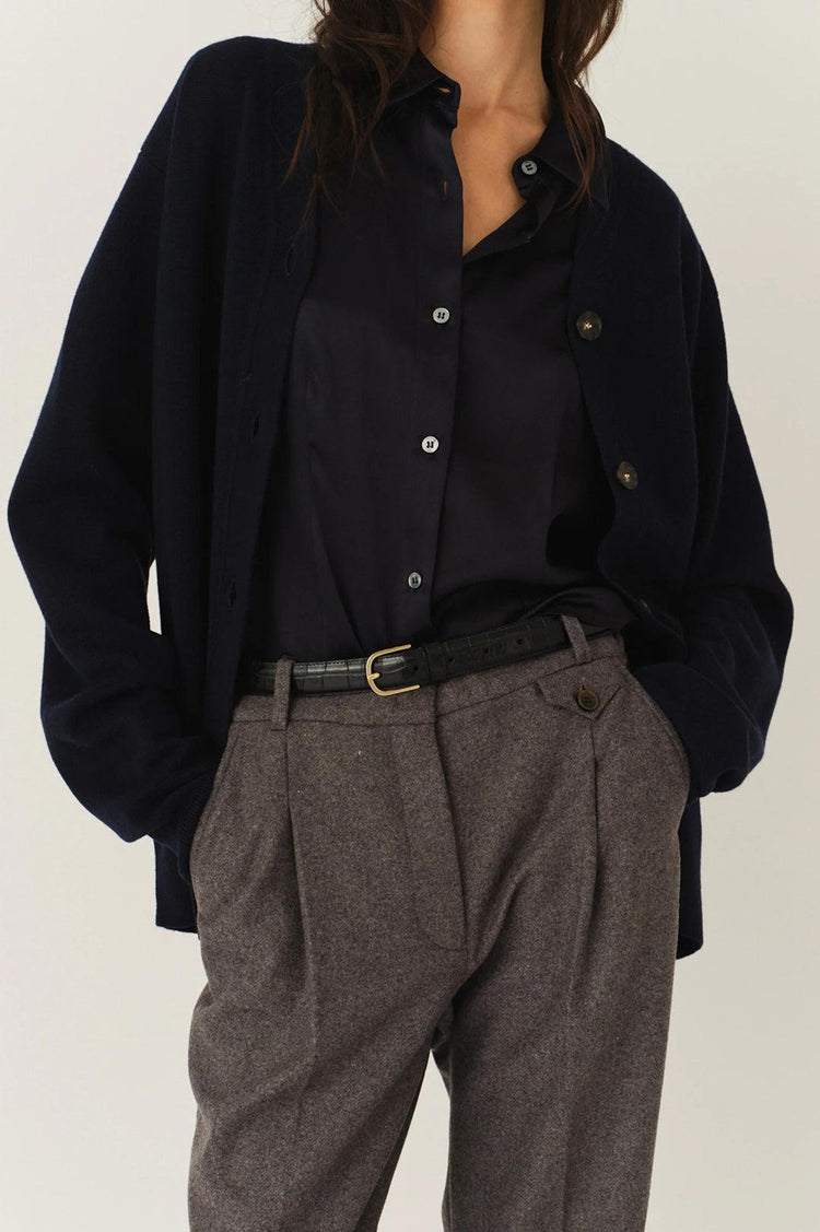 The Garment-Bergen dad cardigan navy-dgallerystore