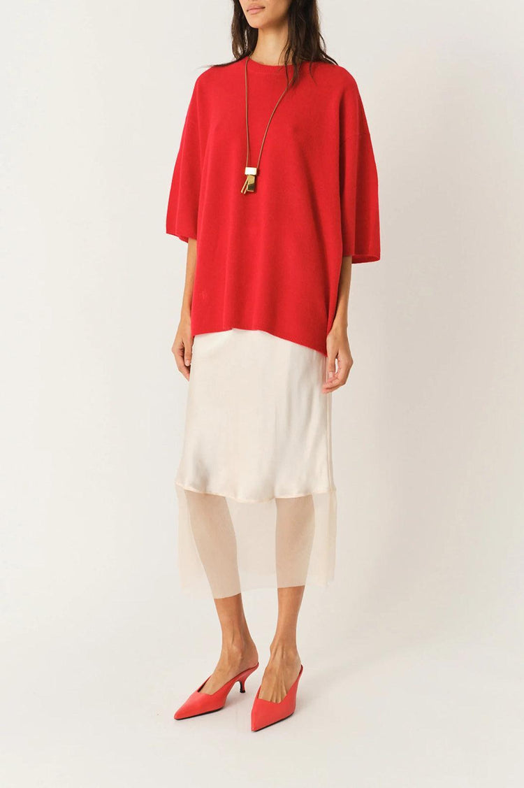 The Garment-Como Oversized Tee Red-dgallerystore