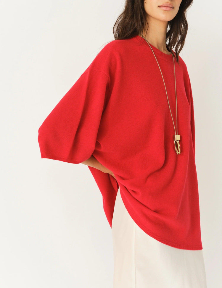The Garment-Como Oversized Tee Red-dgallerystore