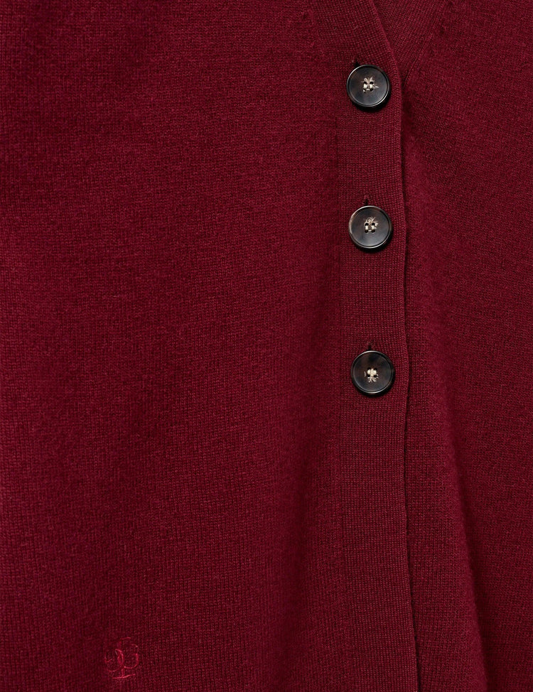 The Garment-Como Sleeve Cardigan Burgundy-dgallerystore
