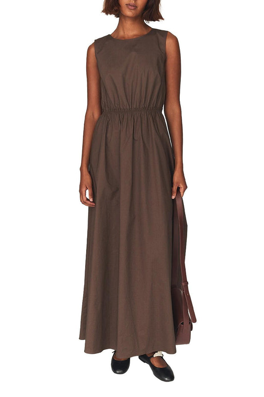 The Garment-Cyprus back gown chocolate-dgallerystore