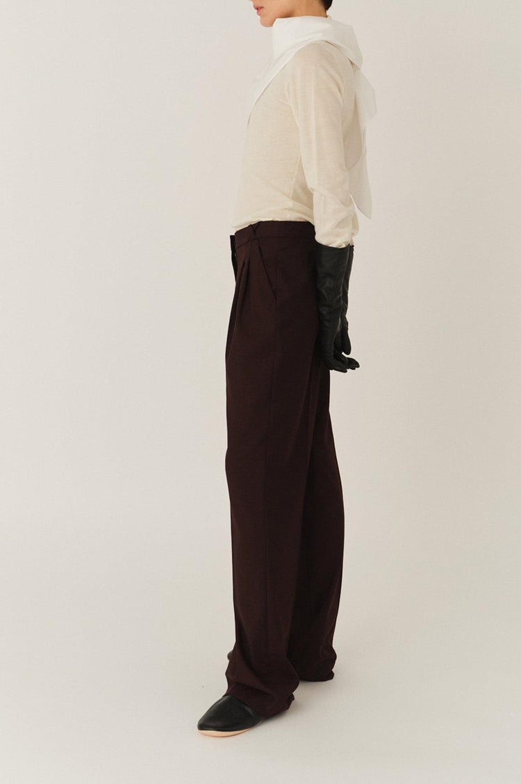 The Garment-Necchi pants burgundy-dgallerystore