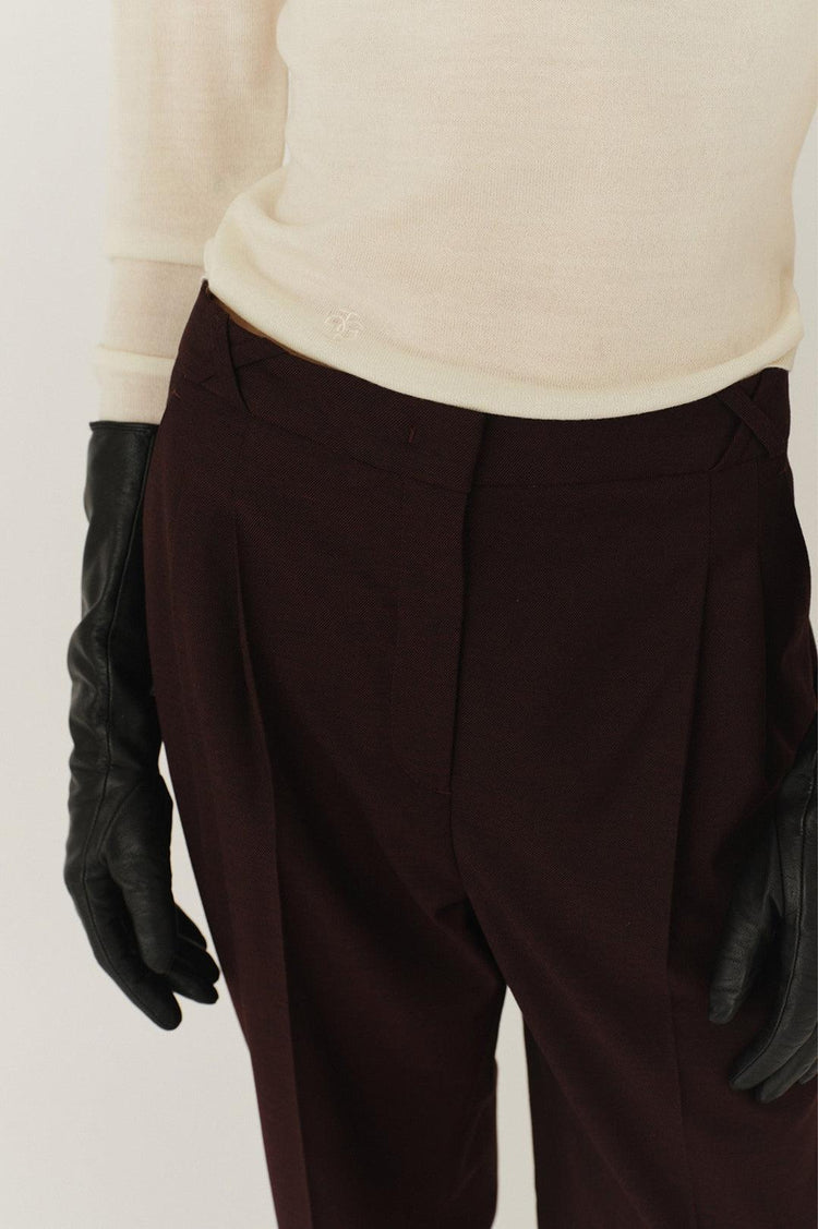The Garment-Necchi pants burgundy-dgallerystore