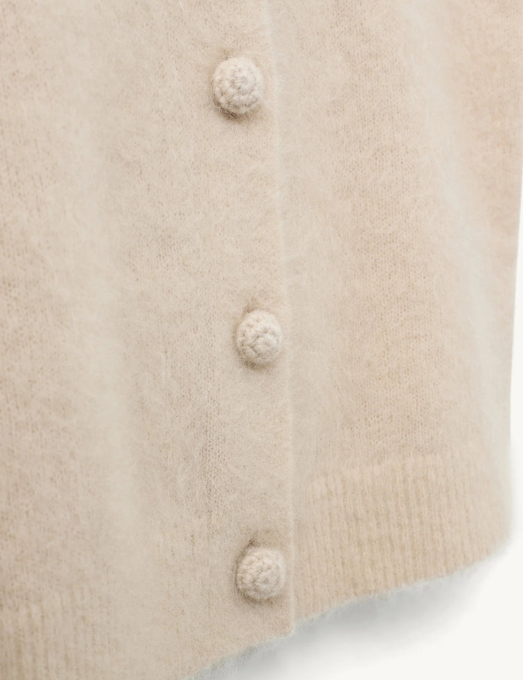 The Garment-Roma Mini Cardigan Champagne-dgallerystore