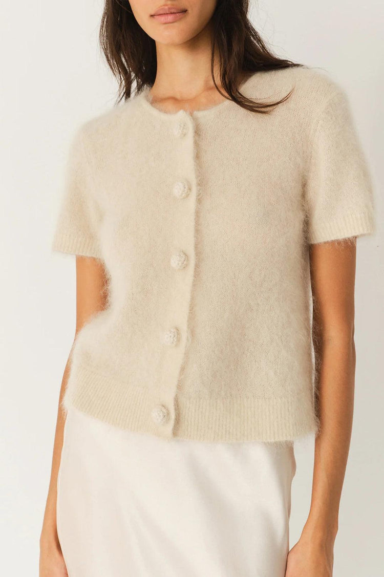 The Garment-Roma Mini Cardigan Champagne-dgallerystore