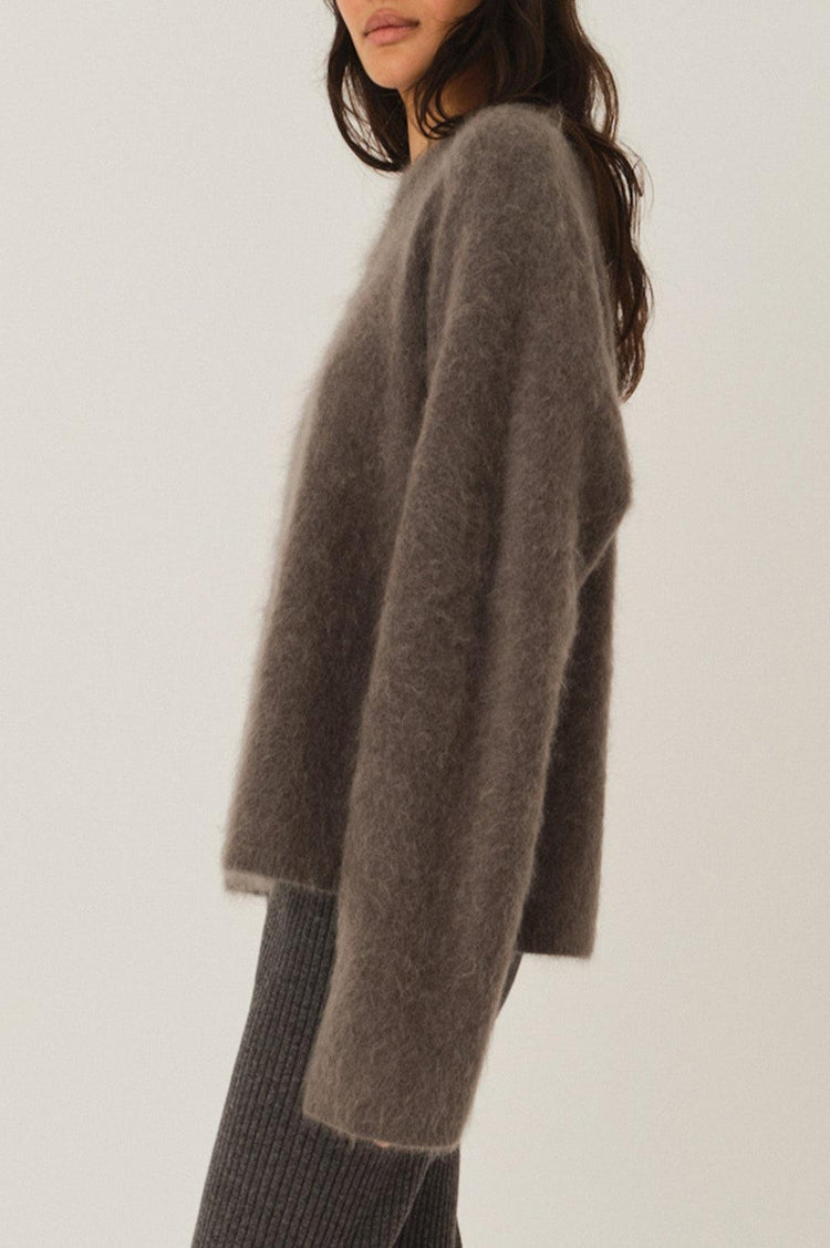 The Garment-Roma boyfriend sweater grey melange-dgallerystore