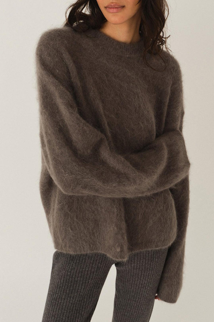 The Garment-Roma boyfriend sweater grey melange-dgallerystore
