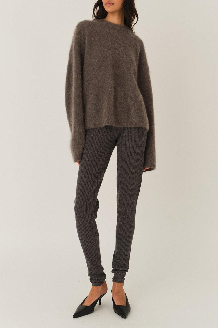 The Garment-Roma boyfriend sweater grey melange-dgallerystore