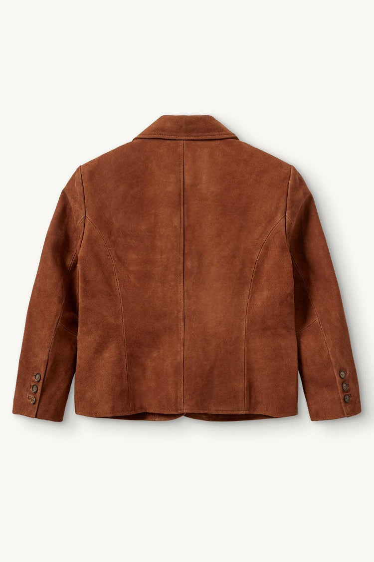 The Garment-Suede fitted jacket hazelnut-dgallerystore