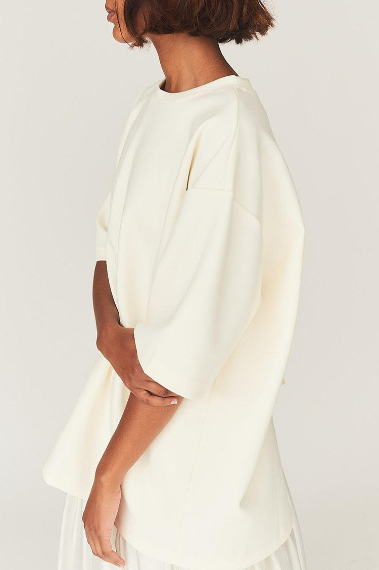 The Garment-TG Bow Tee Cream-dgallerystore