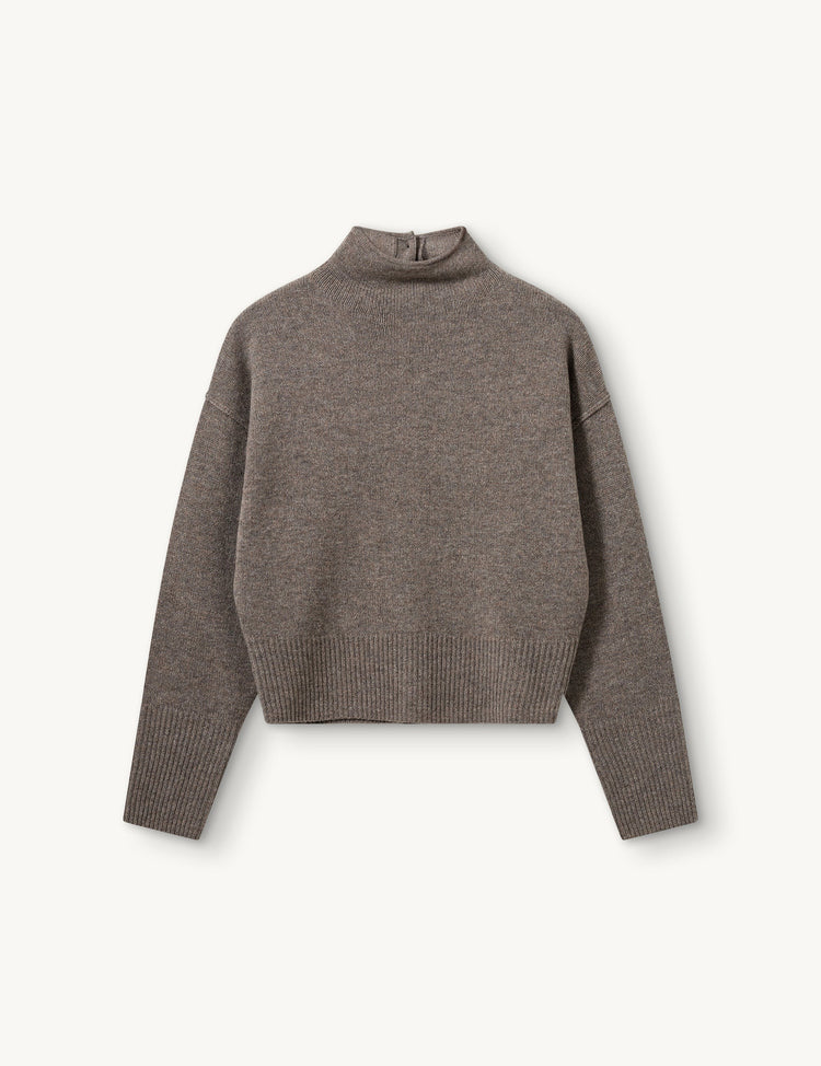 The Garment-Volmer back knit mushroom-dgallerystore