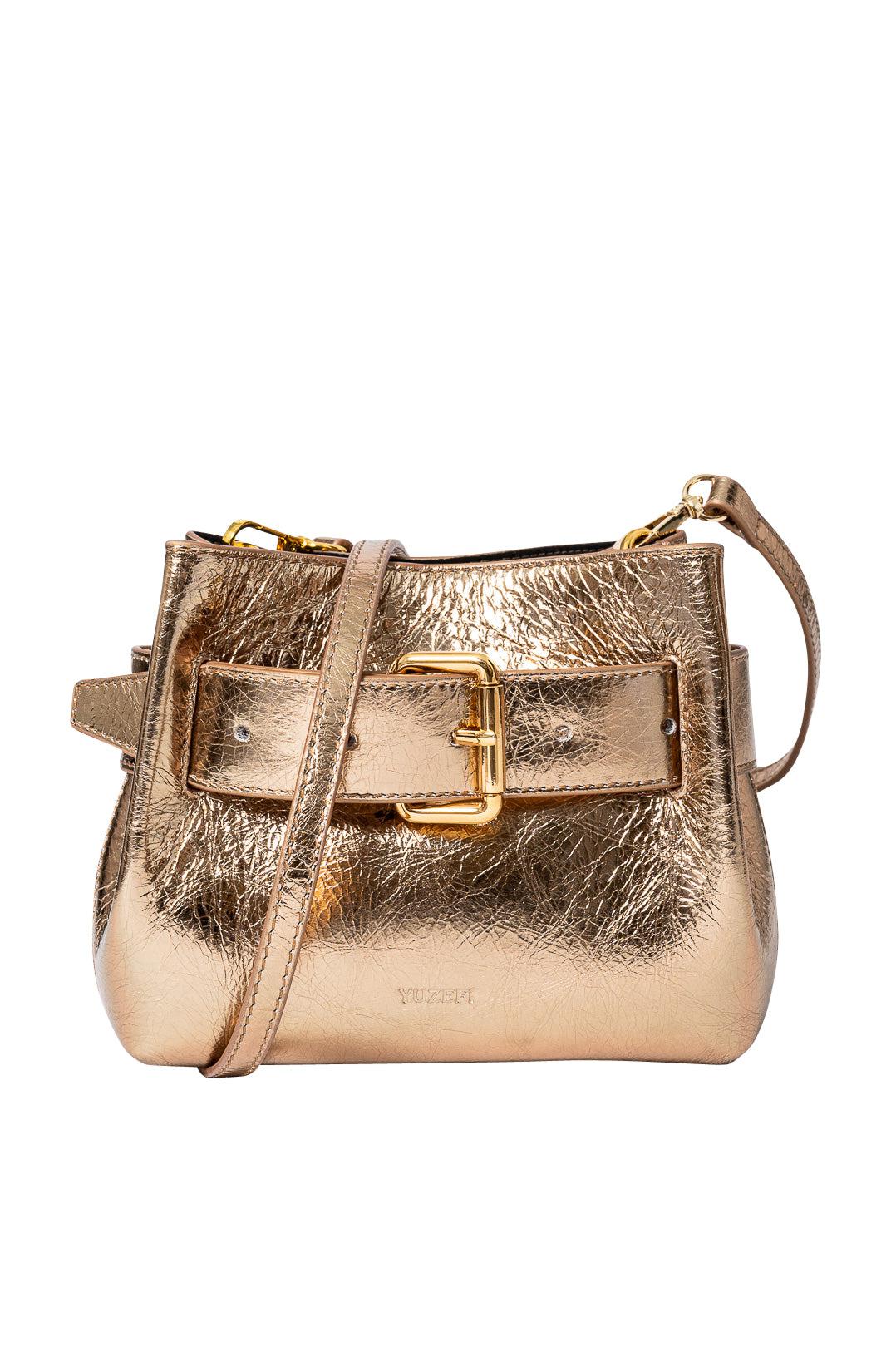 Yuzefi Gold Shroom Crackled Bag YUZRS24-HB-SH-L023 – 