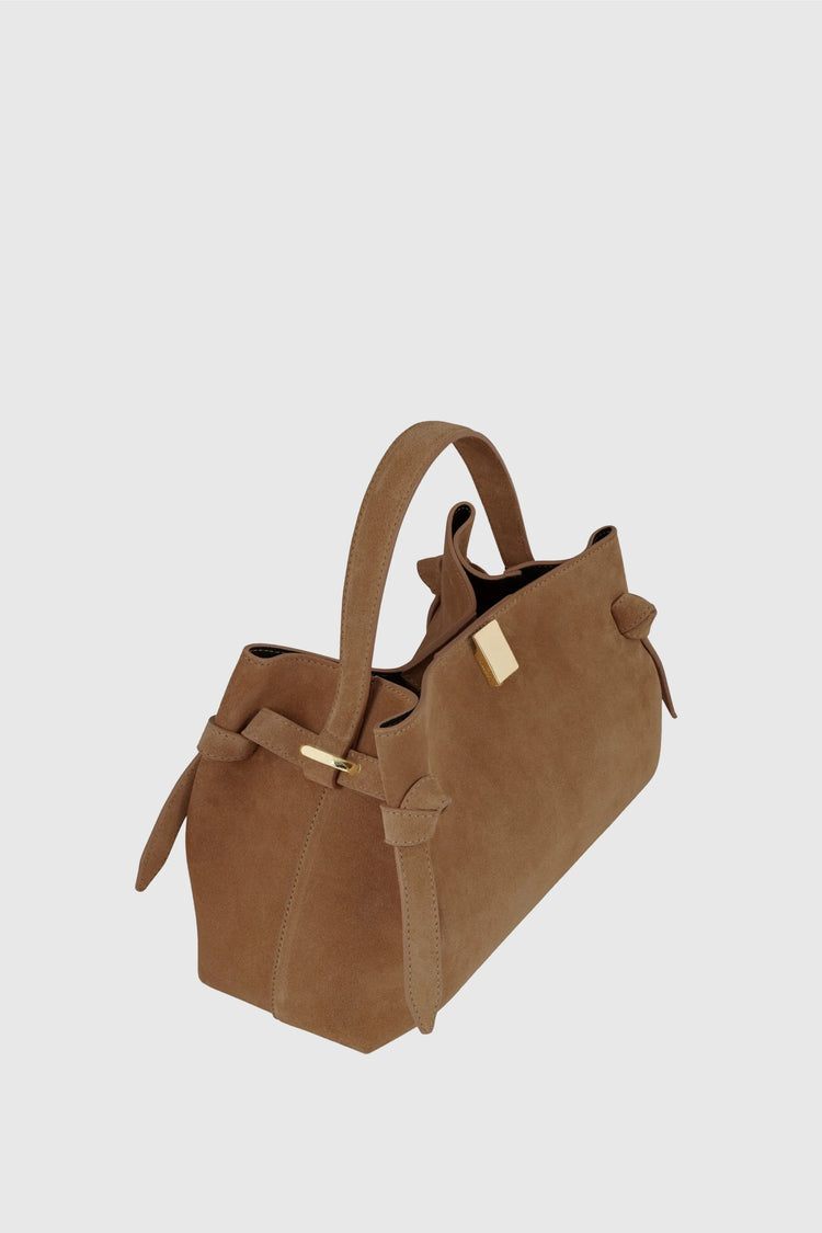 Yuzefi-Gyoza Cognac Suede-dgallerystore