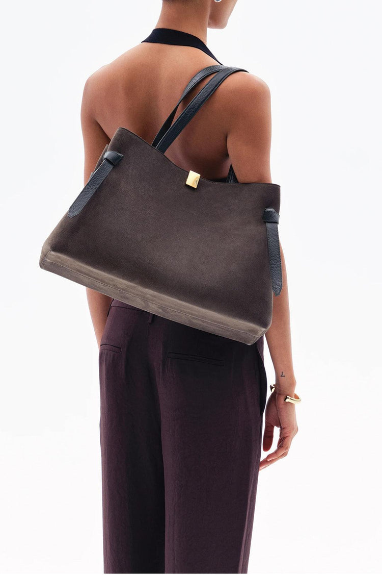 Yuzefi-Gyoza tote Agave Suede-dgallerystore