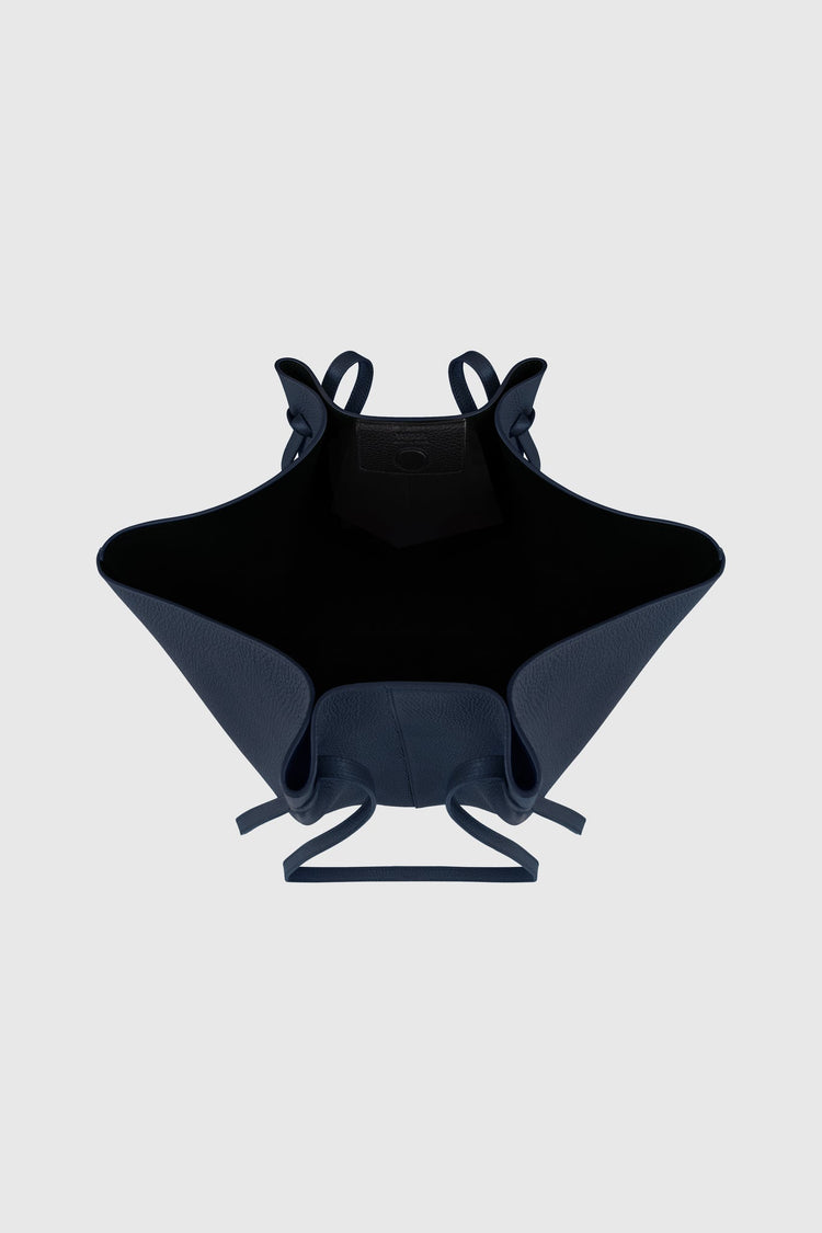 Yuzefi-Large mochi midnight pebble grained leather-dgallerystore