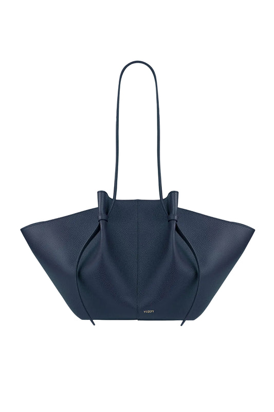 Yuzefi-Large mochi midnight pebble grained leather-dgallerystore