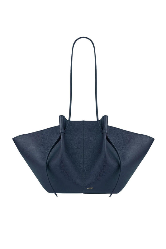 Yuzefi-Large mochi midnight pebble grained leather-dgallerystore