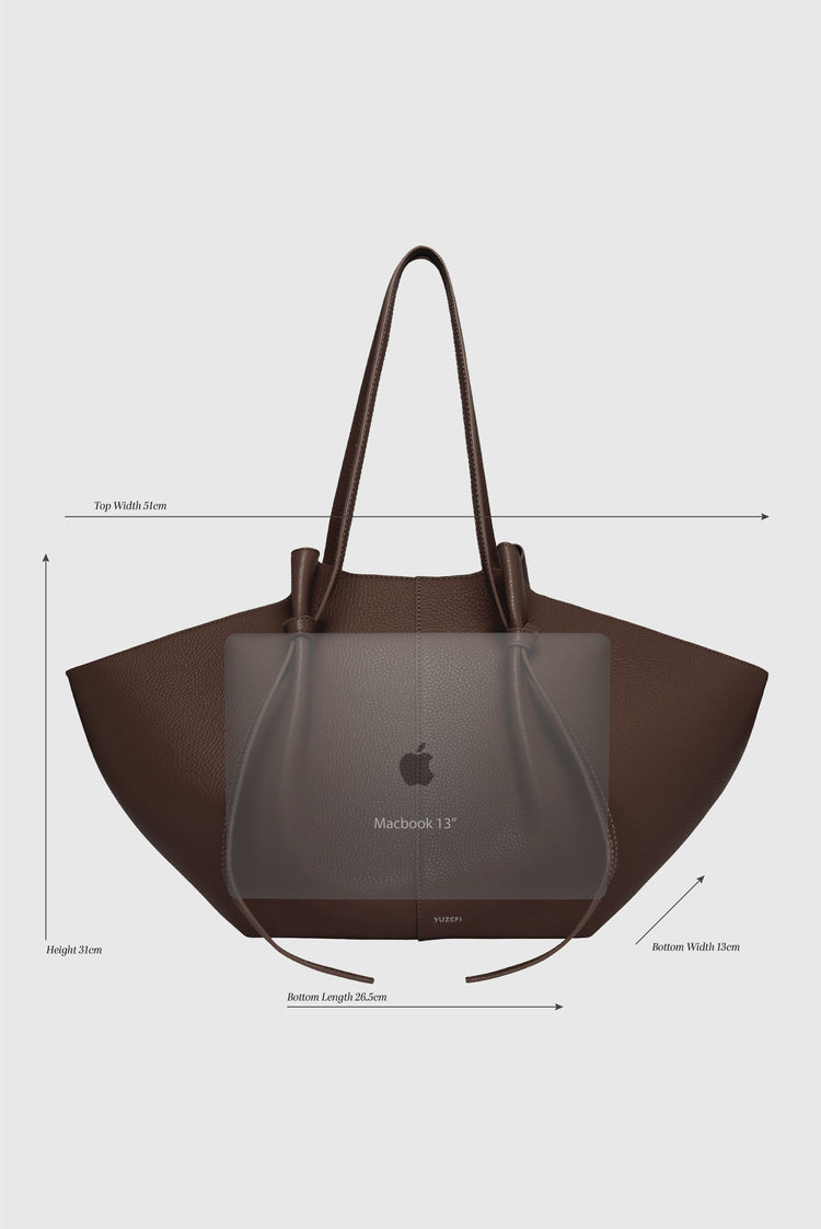 Yuzefi-Large mochi nutmeg suede-dgallerystore