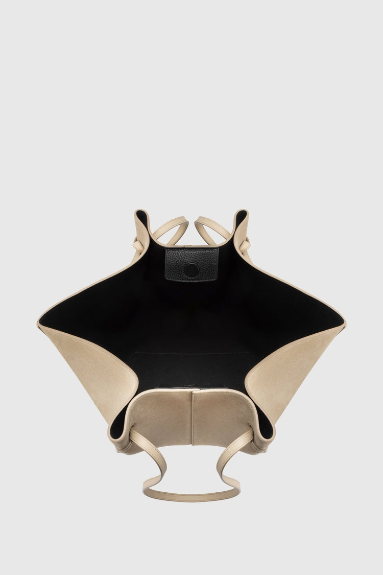 Yuzefi-Large mochi sand suede-dgallerystore