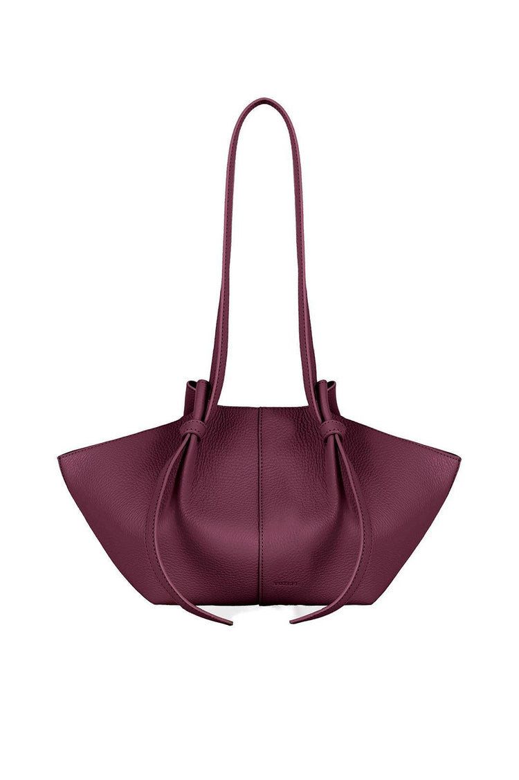 Yuzefi-Mochi Wine Pebble Grained Leather-dgallerystore