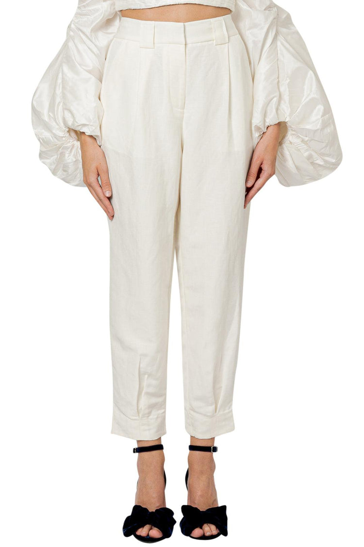 Aje-Tailored linen trousers-dgallerystore