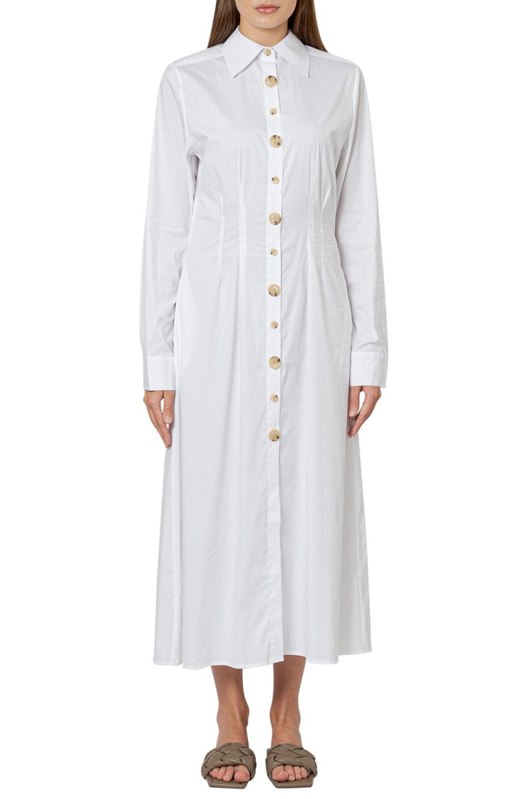 Anna Quan-Flared long shirt-dress-dgallerystore