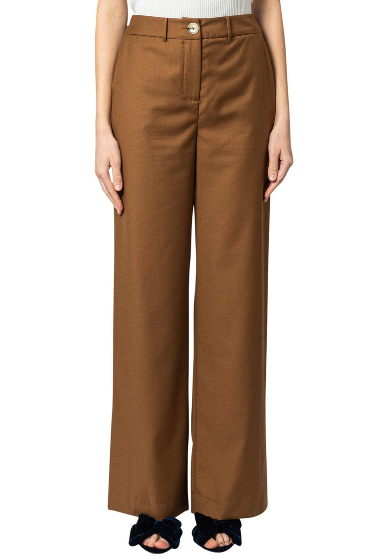 Anna Quan-Full-cut flared trousers-dgallerystore