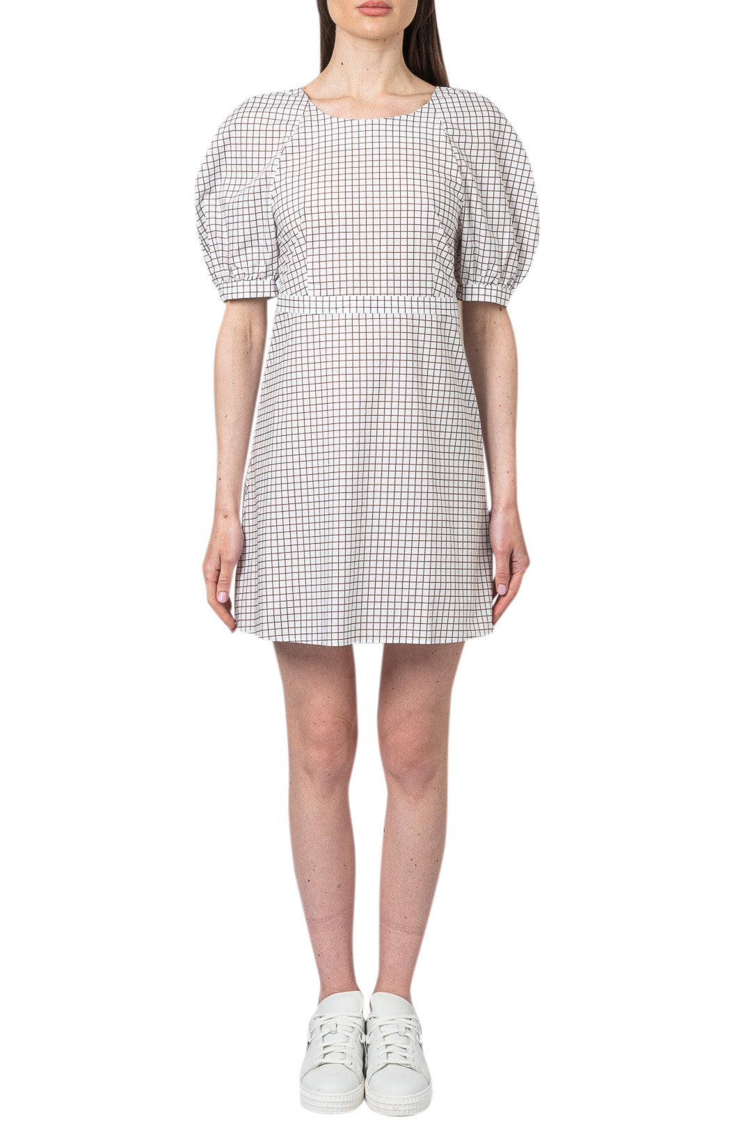 midi check dress Baum Und Pferdgarten - Check flared midi-dress