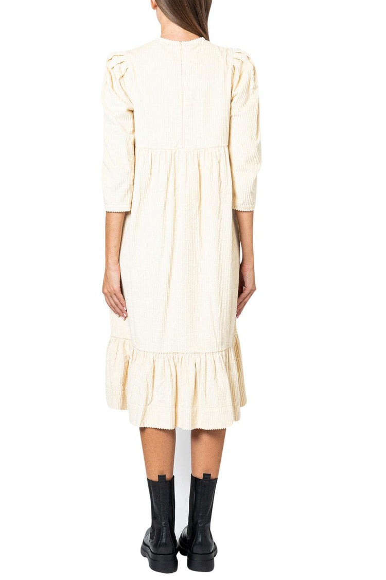 By Timo-Corduroy flared long dress-dgallerystore