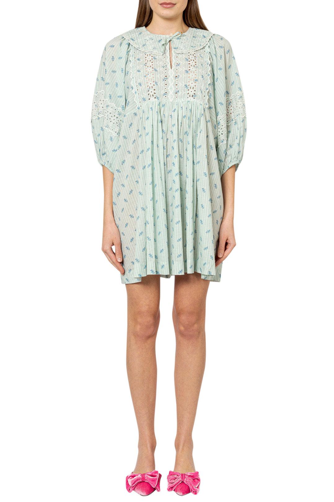 By Timo - Floral pattern midi-dress with cut-out detail