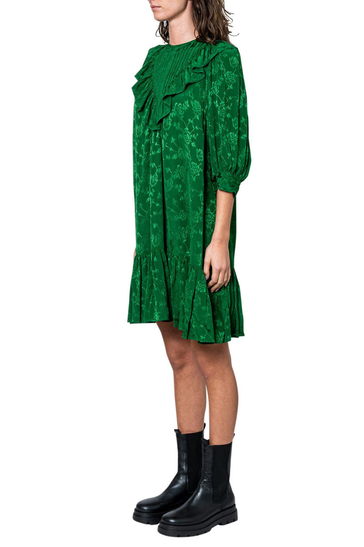 By Timo-Floral ruffled mini-dress-dgallerystore