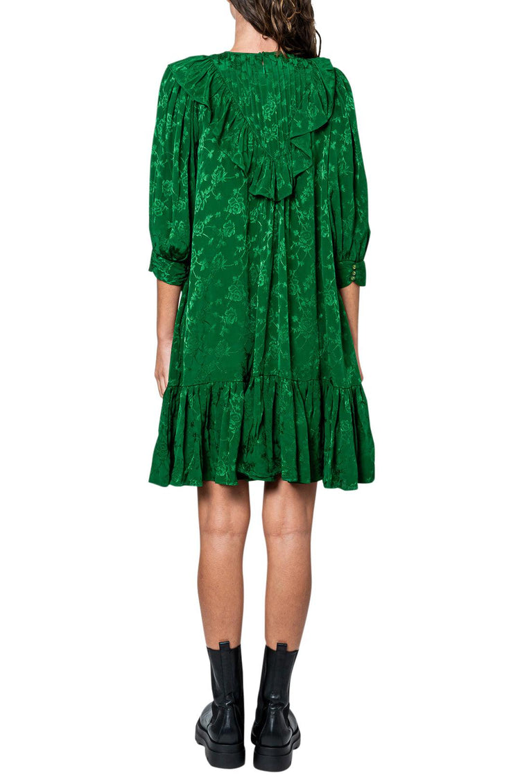 By Timo-Floral ruffled mini-dress-dgallerystore