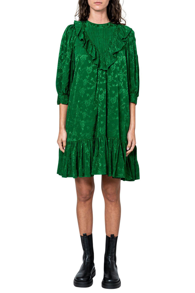 By Timo-Floral ruffled mini-dress-dgallerystore