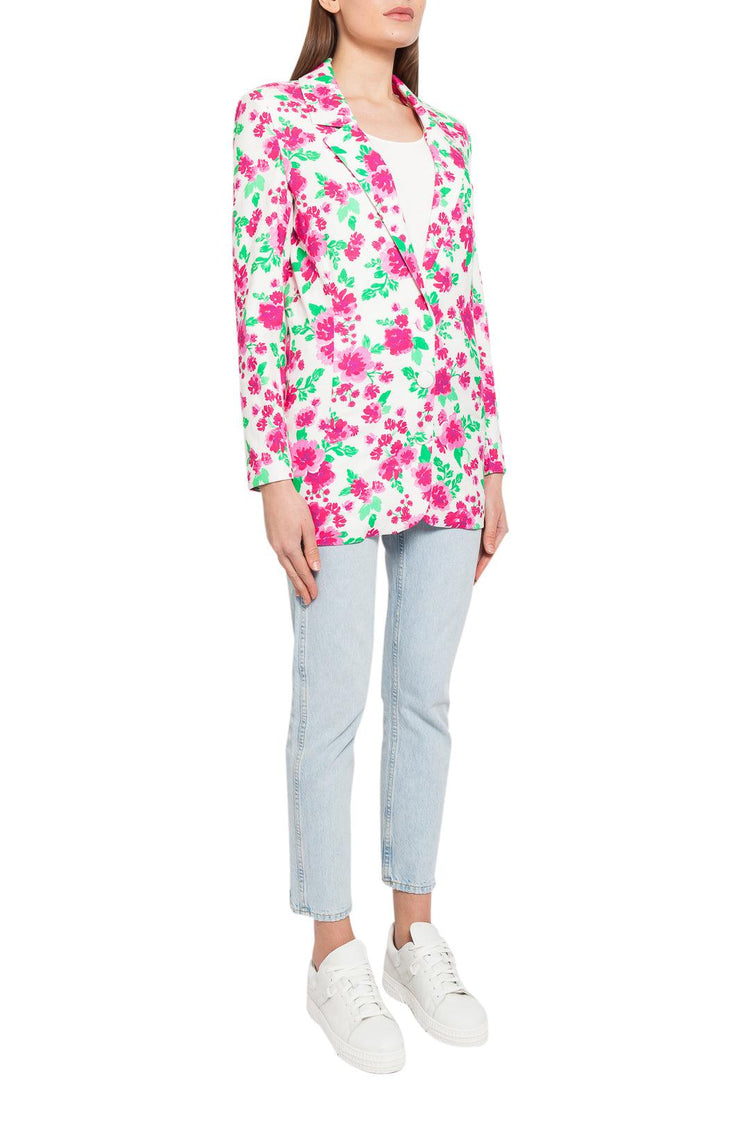 For Love And Lemons-Floral pattern blazer jacket-dgallerystore