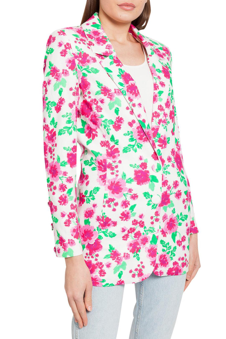 For Love And Lemons-Floral pattern blazer jacket-dgallerystore