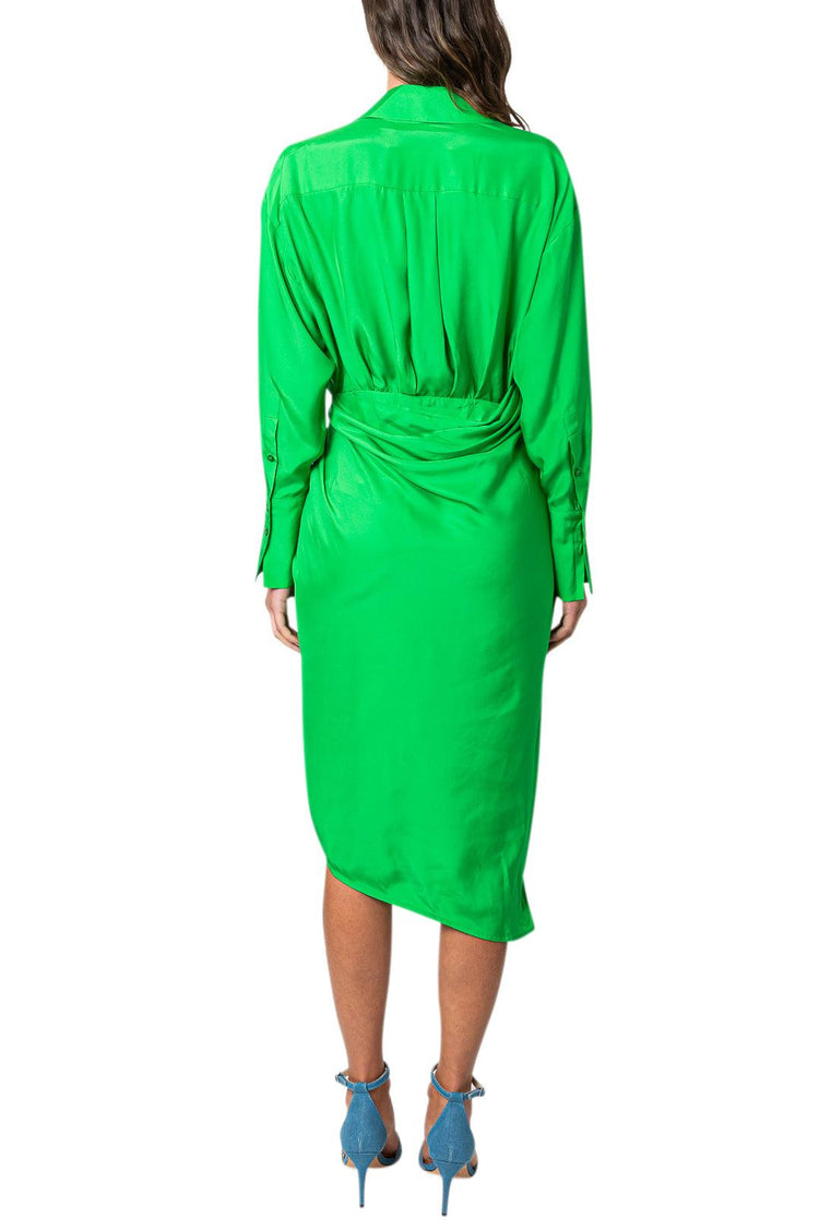 Gauge81-Ruffled flared midi-dress-dgallerystore