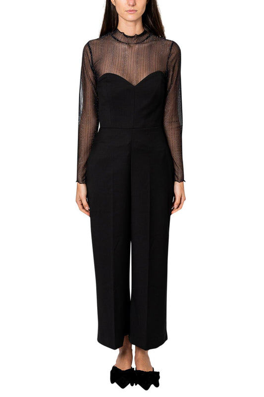 Gestuz-JUMPSUIT WITH SHEER DETAILS-dgallerystore