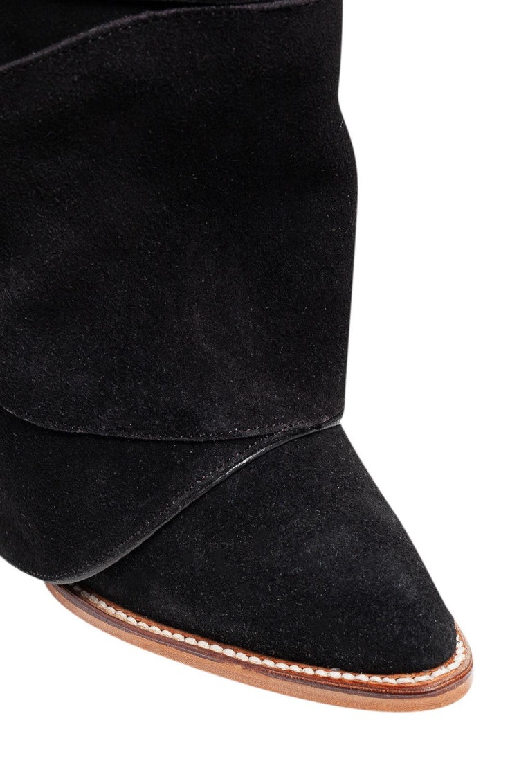 LORENA SARAVIA-Suede leather cowboy boots-dgallerystore