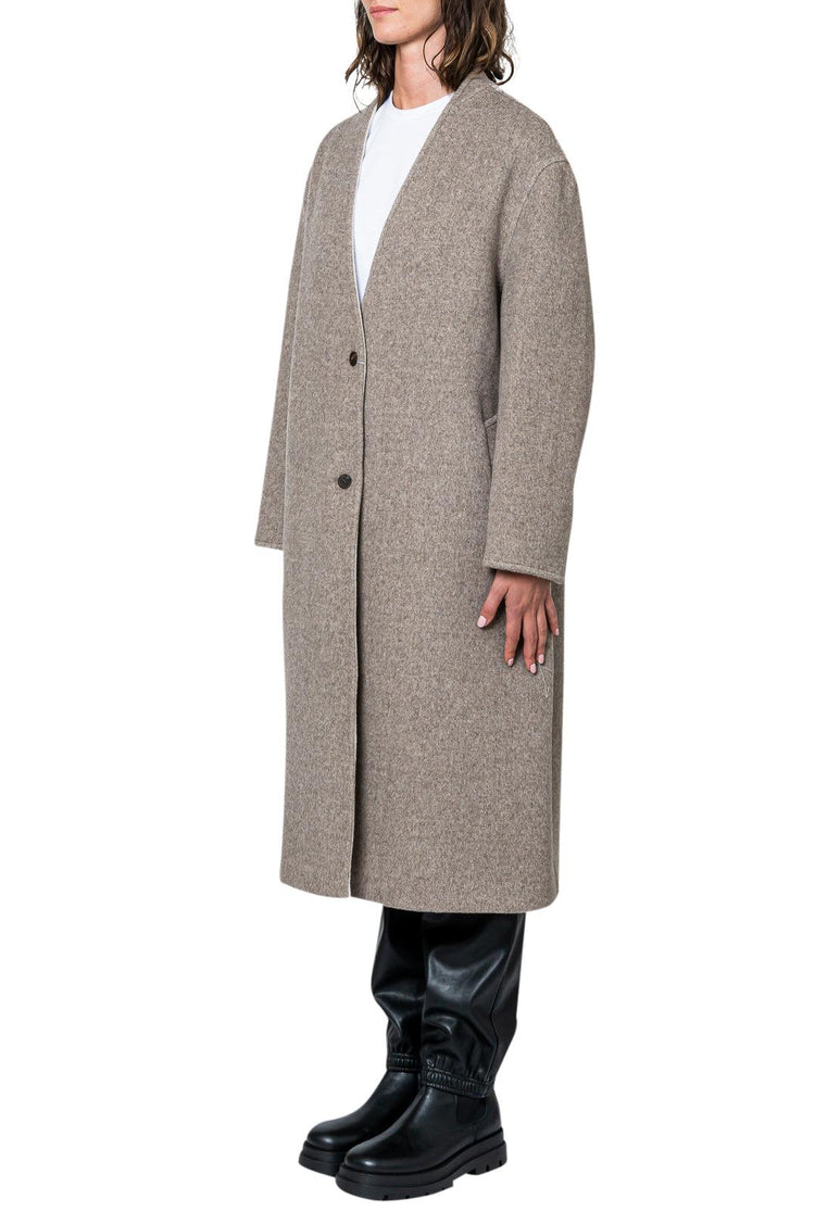 Le 17 Septembre-Wool and cashmere long trench coat-dgallerystore