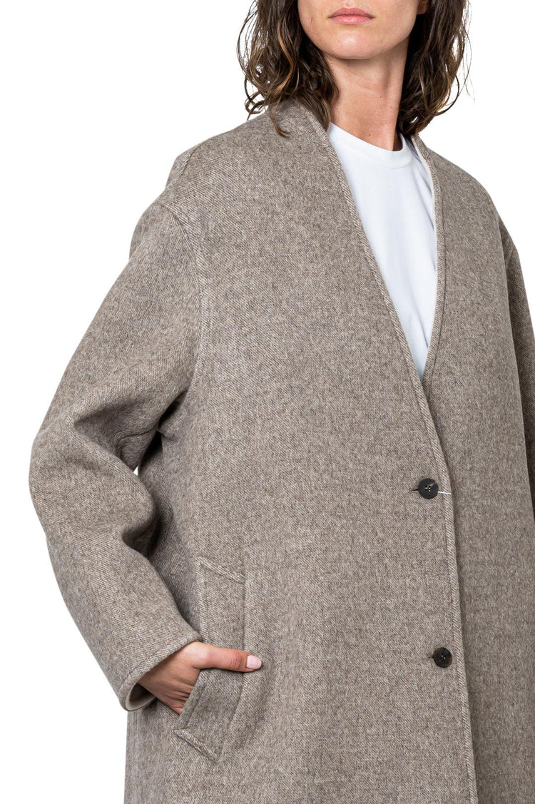 Le 17 Septembre-Wool and cashmere long trench coat-dgallerystore