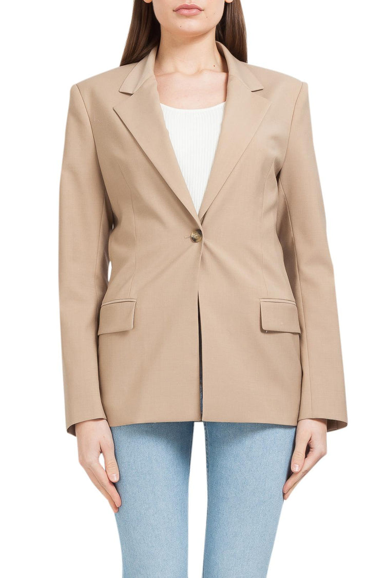 Lebrand-Virgin wool tailored blazer jacket-dgallerystore