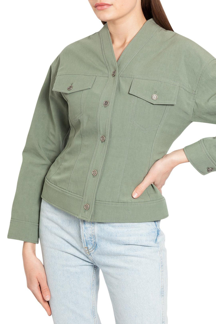 Lvir-Linen and cotton jacket-dgallerystore