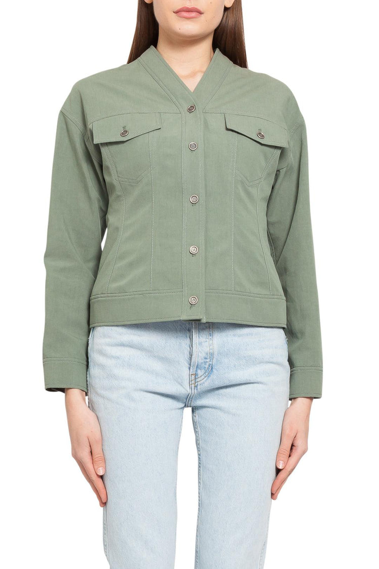 Lvir-Linen and cotton jacket-dgallerystore