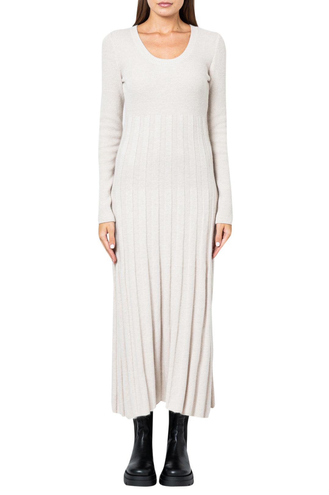 Lvir - Pleated wool long dress Lvir - Pleated wool long dress